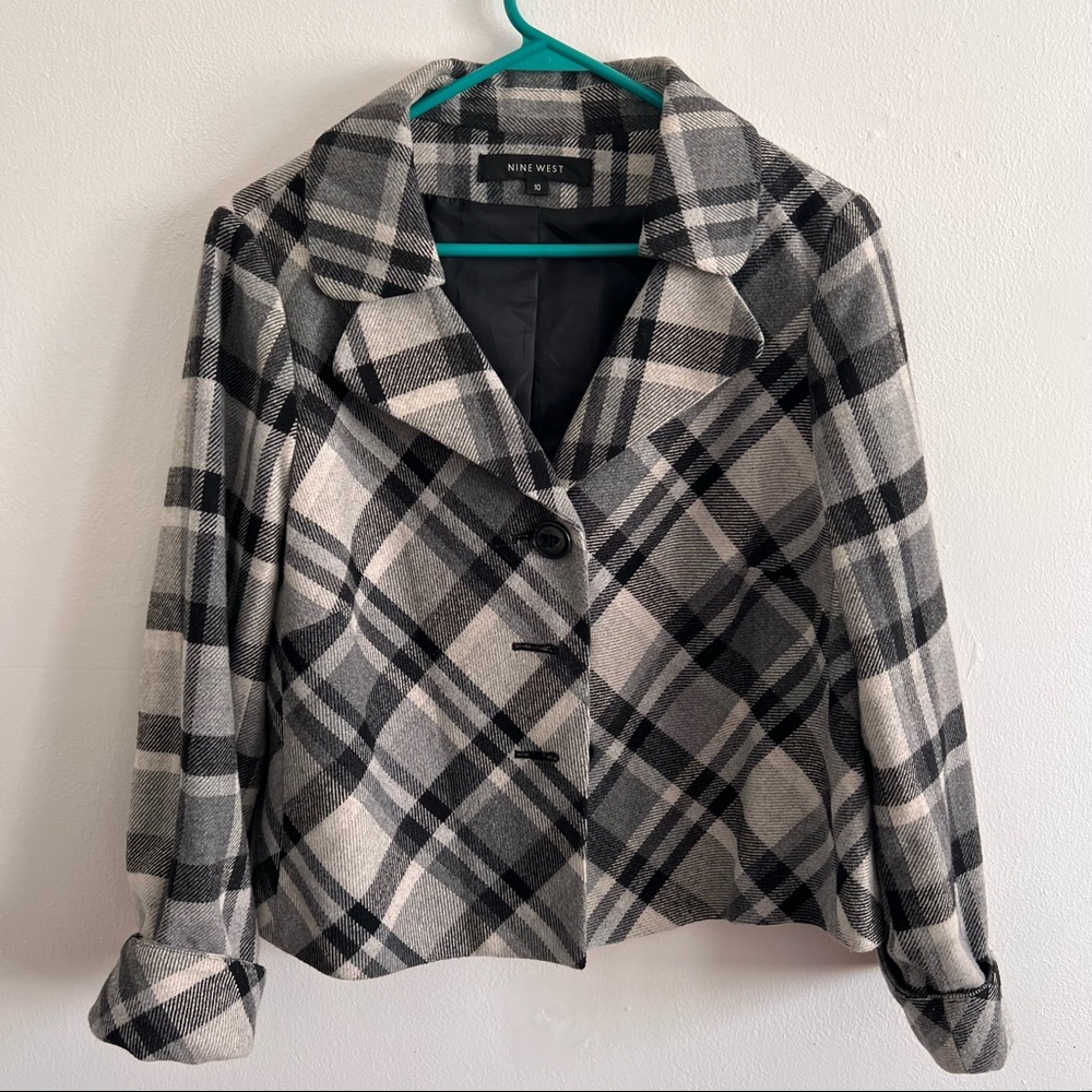 NINE WEST Waist Length Pea Coat (Sz 10)